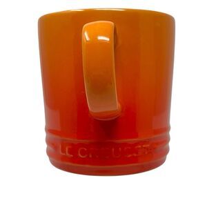 Le Creuset Coffee Mug 12oz Orange Flame Stoneware Shiny Tea Kitchen Ombre 2003